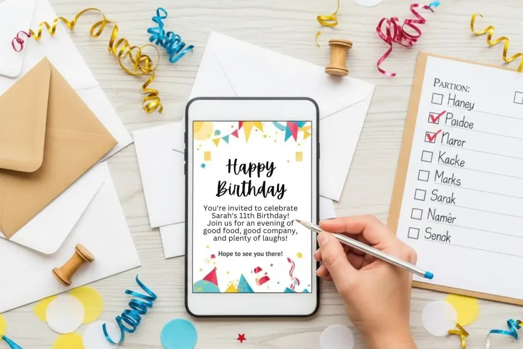 Day 3 Guest List Invites for Your Birthday Party in 7 Days