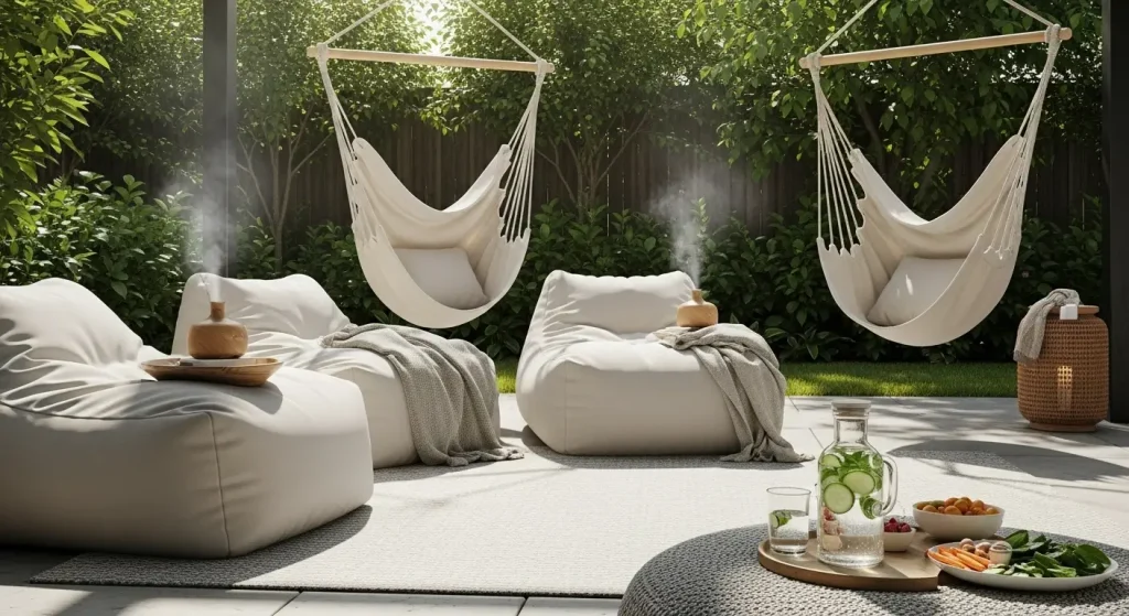 Backyard Party Setup Ideas Relax & Recharge Lounge