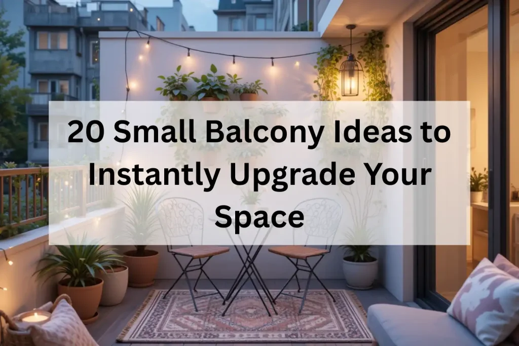 Small modern apartment balcony idea