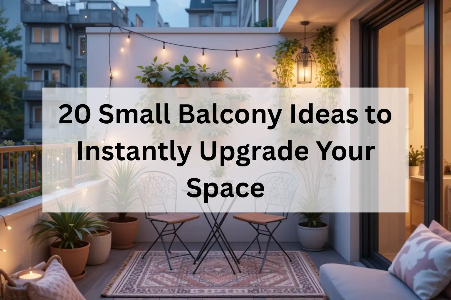 20 Small Balcony Ideas to Instantly Upgrade Your Space
