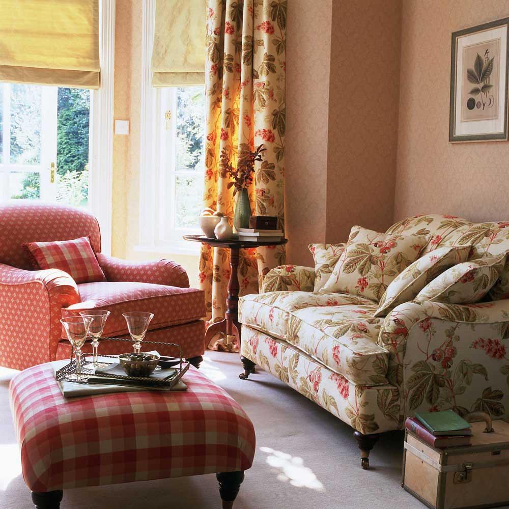 Layer Bold Patterns on Sofas and Chairs
