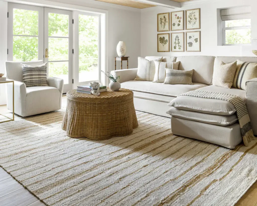 Textural Contrast With Rugs