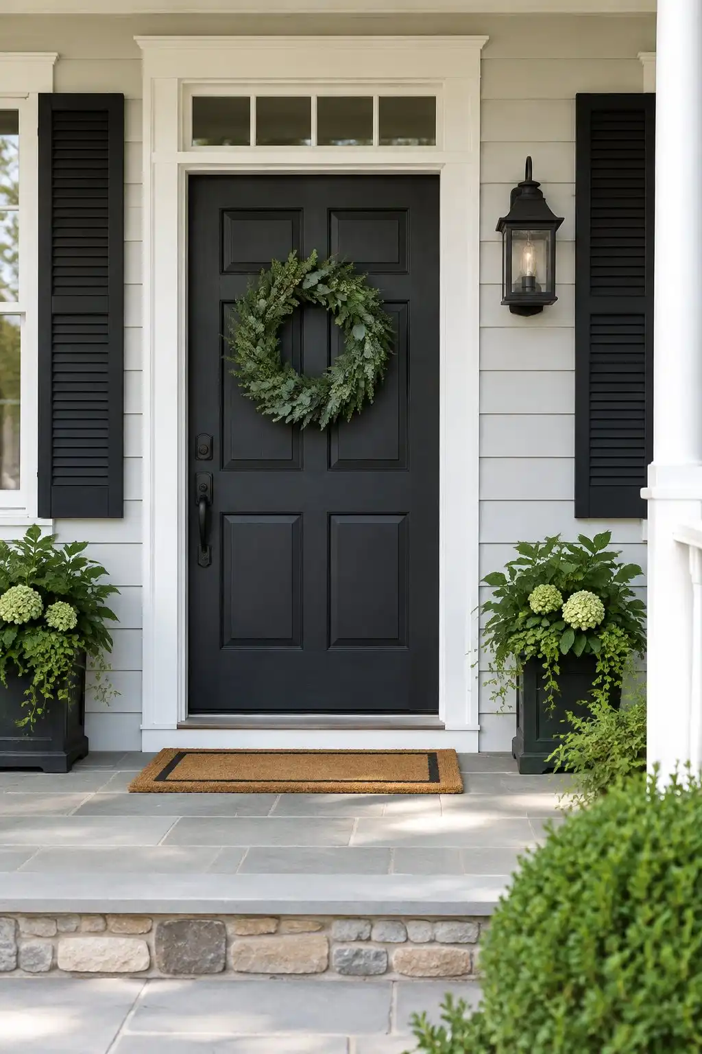 14 Simple Front Porch Ideas That Look Expensive on a Budget 8 Add Simple Architectural Trim and Shutters