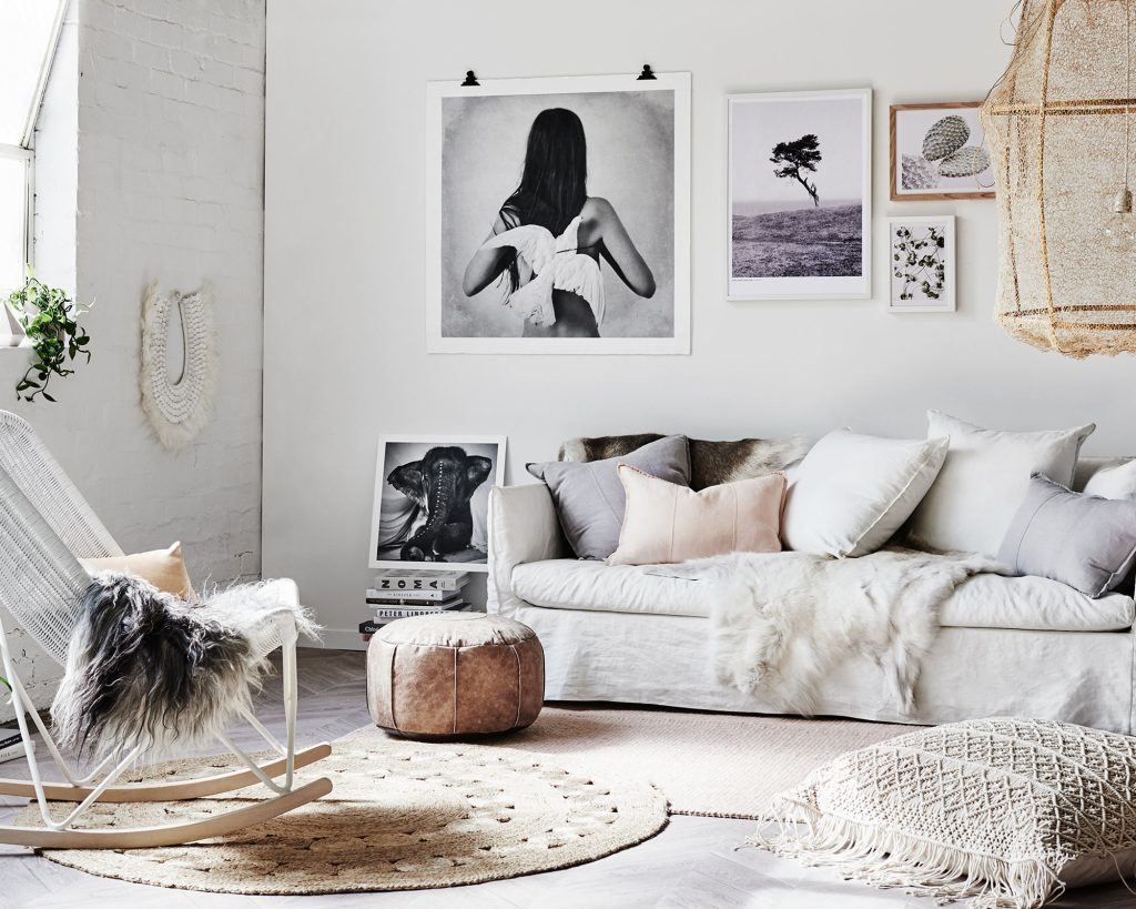 Boho Living Room Layered Neutral Textiles for Effortless Depth
