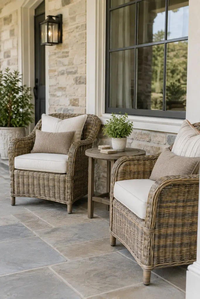 14 Simple Front Porch Ideas That Look Expensive on a Budget 7 Build a Cozy Seating Nook