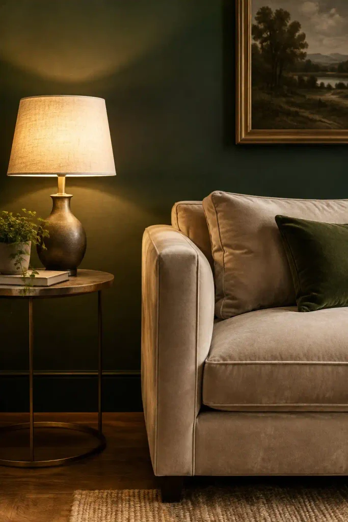 10 Eye-Catching Accent Walls for Cozy Living Rooms 9 Green Accent Walls