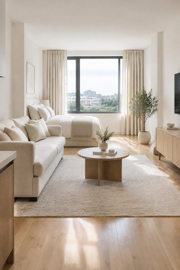 Light Colors Make Your Studio Feel Huge
