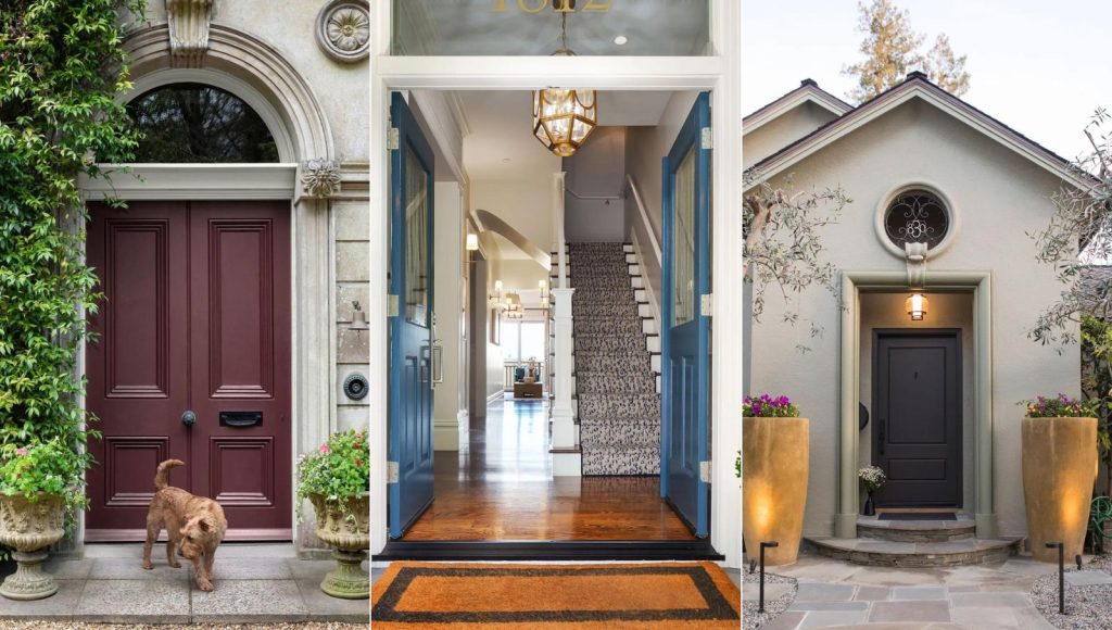 Paint Your Front Door a Bold, Luxe Color Front Porch Ideas