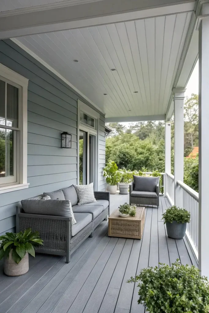 14 Simple Front Porch Ideas That Look Expensive on a Budget 13 Porch Floor with Paint or Stain