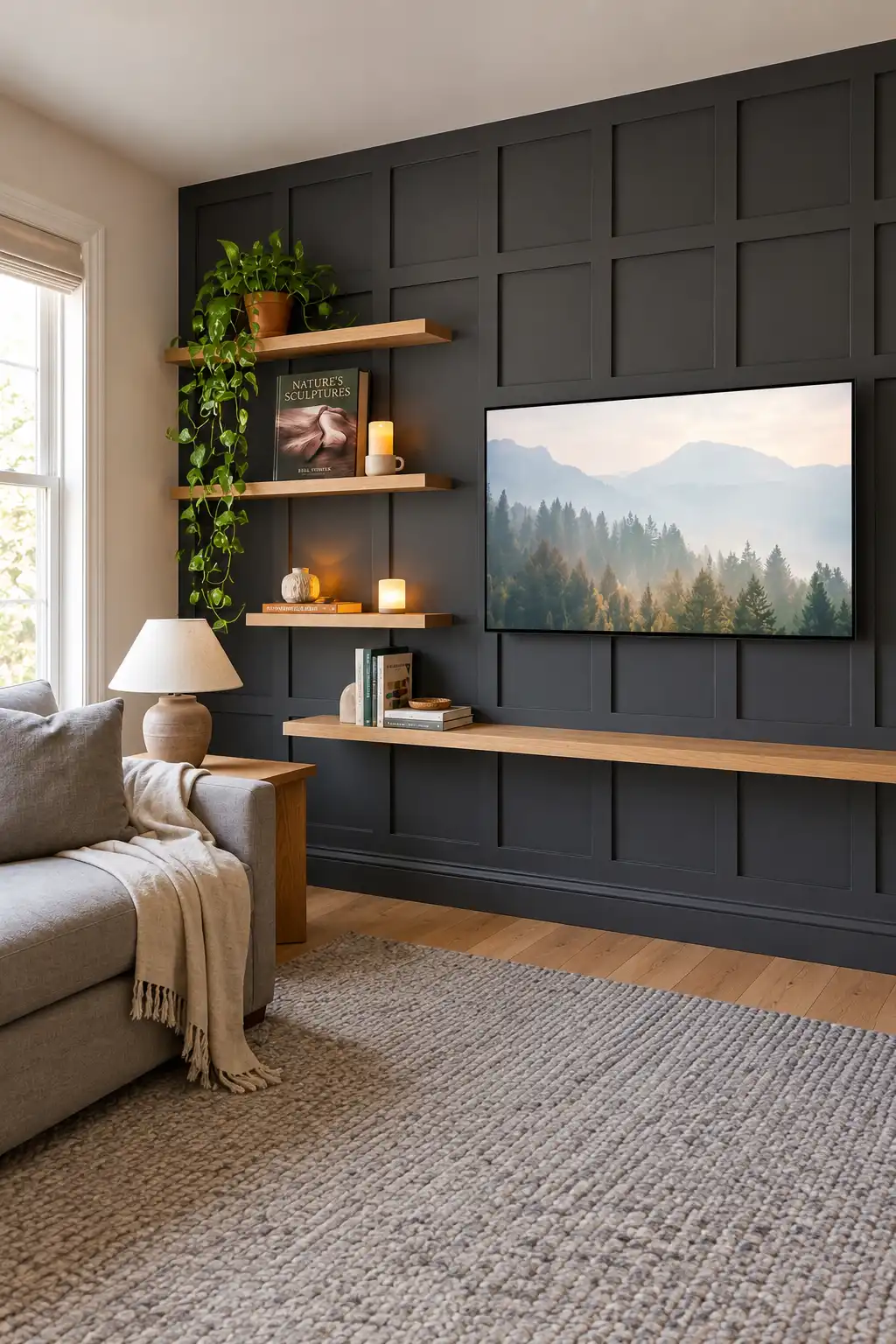 10 Eye-Catching Accent Walls for Cozy Living Rooms 7 TV Accent Walls