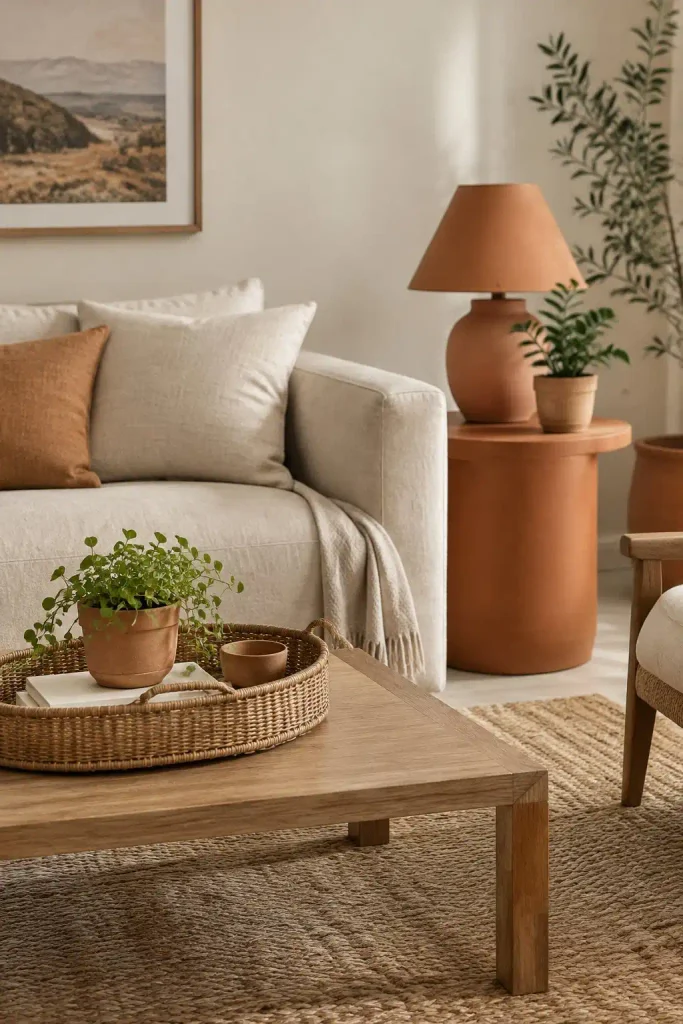 Terracotta Accents That Ground the Space
